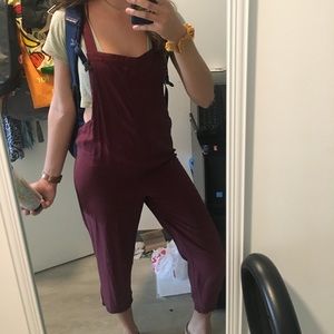 Urban outfitters burgundy / deep red jumpsuit S